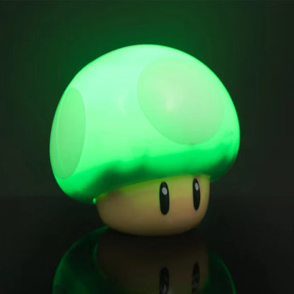 Pixel Creativity Super Mario Mushroom Light LED Sound Charging Desk Lamp Bedside Night Light for Desktop