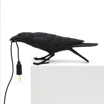 Modern Lucky Bird Table Lamp Bedroom Bedside Living Room Table Lights Creative Resin Animal Lively Home Decor Lighting Fixture
