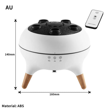250ml Air Humidifier Dynamic Volcanic Essential Oil Diffuser Remote Control Bedroom Humidifier With 7 Colorful Night Lights