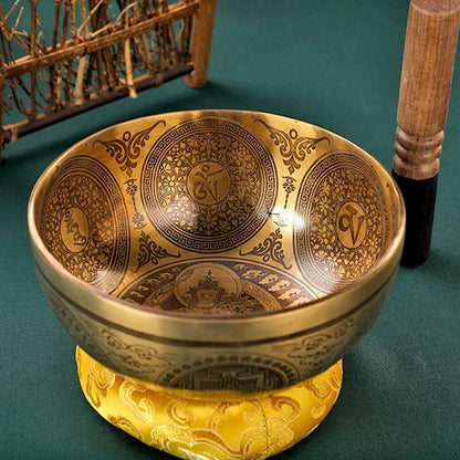 Fay Bless Handmade Tibetan Singing Bowl – Copper Sound Healing Bowl from Nepal for Meditation, Mindfulness & Spiritual Practice