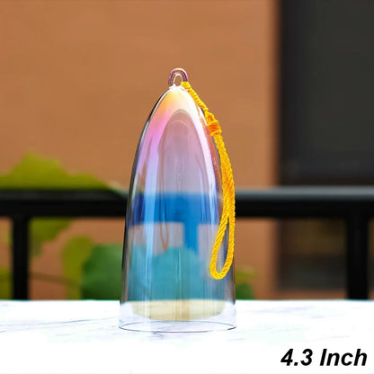 Fay segne farbenfrohe Kristall Gesangsschüssel für Yoga, Meditation & Soundheilung - 7 Noten C bis B - Clear Quartz Bell Instrument