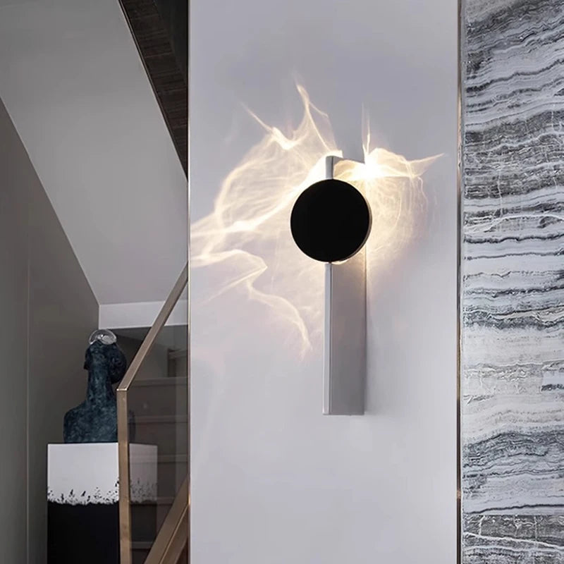 Artistic Corrugated Wall Lamp - LED Living Room Background Light for Home Porch & Corridor Wall Sconce Creative Lighting