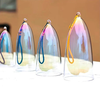 Fay segne farbenfrohe Kristall Gesangsschüssel für Yoga, Meditation & Soundheilung - 7 Noten C bis B - Clear Quartz Bell Instrument