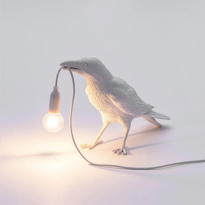 Modern Lucky Bird Table Lamp Bedroom Bedside Living Room Table Lights Creative Resin Animal Lively Home Decor Lighting Fixture