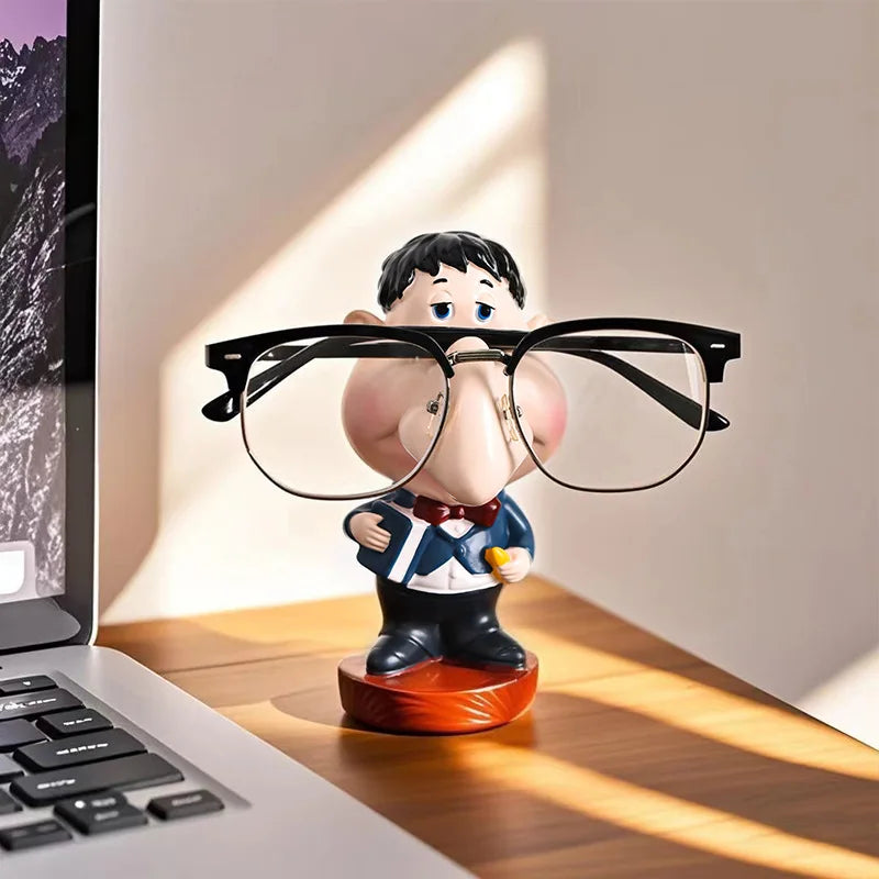Cute Koala Animal Eyeglass Holder - Funny Resin Sunglass Display Stand for Home & Office Decor