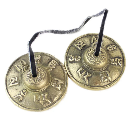 Tibetan Tingsha Cymbals Meditation Gong Sanskrit Brass Chime Bells for Spiritual Healing Mindfulness Yoga Buddhist