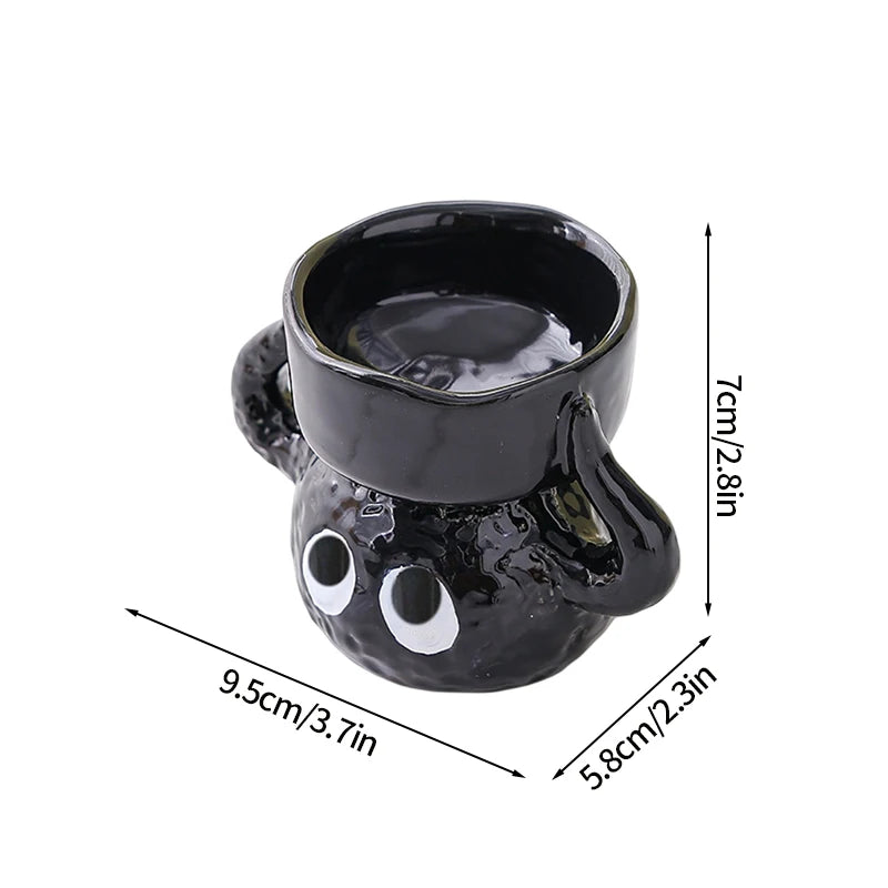 2026 Halloween Ghost Candle Holder Cartoon Ceramic Candlestick Holder for Home Party Decoration Festival Scented Candle Ornament