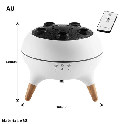 250ml Air Humidifier Dynamic Volcanic Essential Oil Diffuser Remote Control Bedroom Humidifier With 7 Colorful Night Lights
