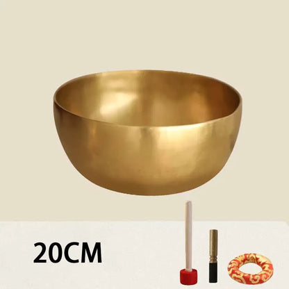 Bol de chant tibétain à la main du Népal - Copper Sound Healing Instrument pour le yoga, la méditation et la massothérapie