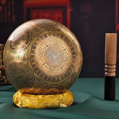 Fay Bless Handmade Tibetan Singing Bowl – Copper Sound Healing Bowl from Nepal for Meditation, Mindfulness & Spiritual Practice