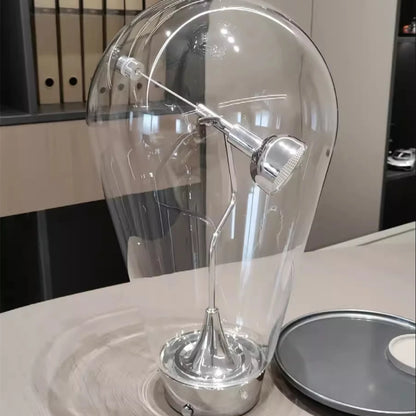 Nordic Modern Bedside Decorative Glass Table Lamp Simple and High-end Touch Switch Bedroom Desk Artistic and Creative LED Light