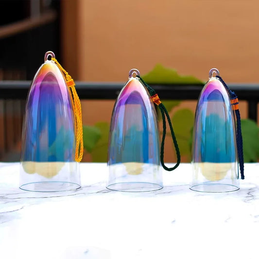 Fay segne farbenfrohe Kristall Gesangsschüssel für Yoga, Meditation & Soundheilung - 7 Noten C bis B - Clear Quartz Bell Instrument