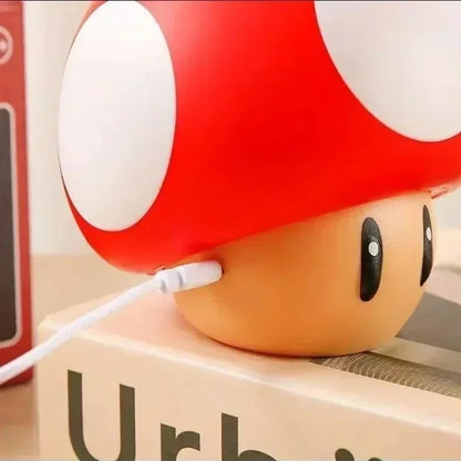 Pixel Creativity Super Mario Mushroom Light LED Sound Charging Desk Lamp Bedside Night Light for Desktop