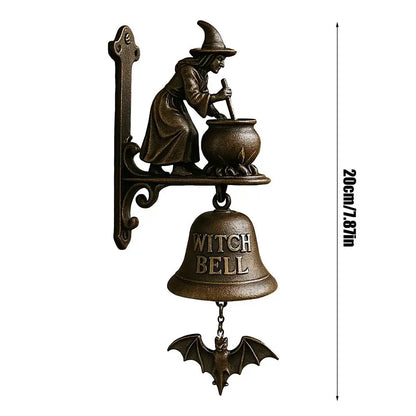 Door Chime Bell Witch Dachshund Retro Doorbell Hangable Manual Ring Decorative Bell For Opening Home Porch Housewarmings Wall