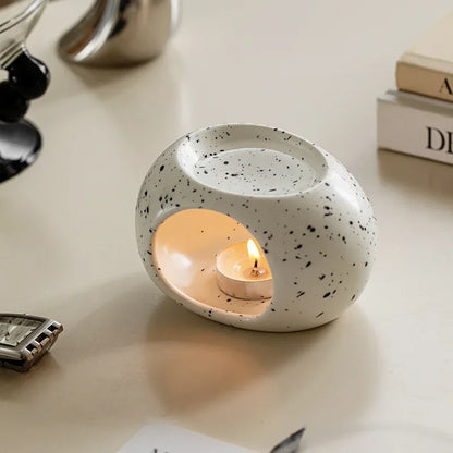 Black Reed diffuser Essential Oil Incense Burner Candle heating holders Household Spa Salon Liqulid Aromatherapy Furnace