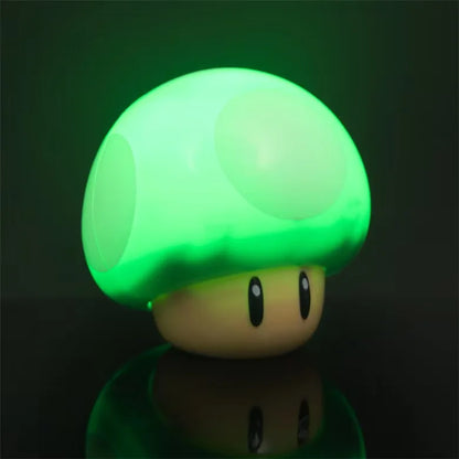 Pixel Creativity Super Mario Mushroom Light LED Sound Charging Desk Lamp Bedside Night Light for Desktop