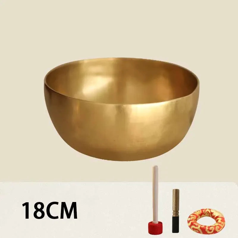 Bol de chant tibétain à la main du Népal - Copper Sound Healing Instrument pour le yoga, la méditation et la massothérapie