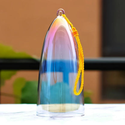 Fay segne farbenfrohe Kristall Gesangsschüssel für Yoga, Meditation & Soundheilung - 7 Noten C bis B - Clear Quartz Bell Instrument
