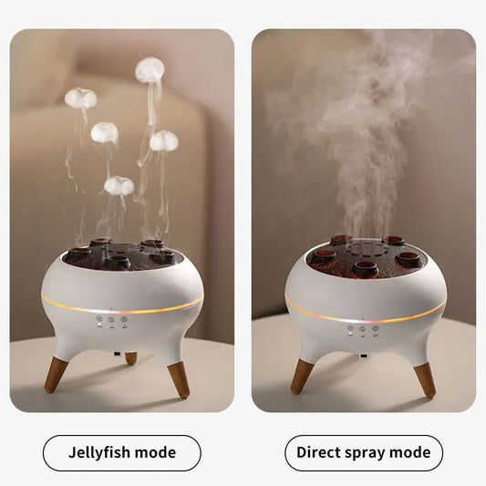 250ml Air Humidifier Dynamic Volcanic Essential Oil Diffuser Remote Control Bedroom Humidifier With 7 Colorful Night Lights