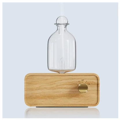 New Essential Oil Diffuser - Waterless Operated Aromatherapy Diffuser for Home Office | Wood & Glass Scent Machine