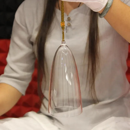 Fay segne farbenfrohe Kristall Gesangsschüssel für Yoga, Meditation & Soundheilung - 7 Noten C bis B - Clear Quartz Bell Instrument