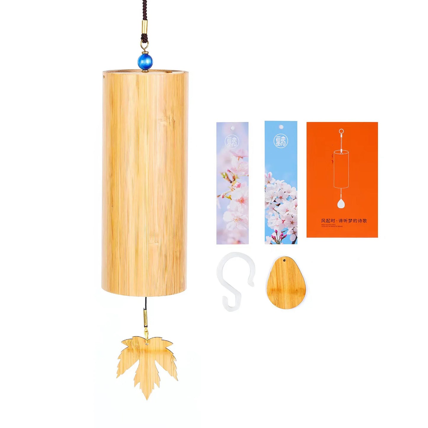 Fay Bless Bamboo Wind Chimes Windbell Windchime Chimes Craft Outdoor Garden Patio 8 Rods Notes Zen Meditation C F D G Chord