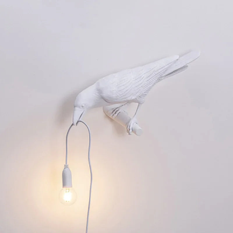 Modern Lucky Bird Table Lamp Bedroom Bedside Living Room Table Lights Creative Resin Animal Lively Home Decor Lighting Fixture