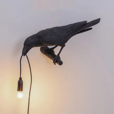 Modern Lucky Bird Table Lamp Bedroom Bedside Living Room Table Lights Creative Resin Animal Lively Home Decor Lighting Fixture