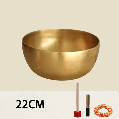 Bol de chant tibétain à la main du Népal - Copper Sound Healing Instrument pour le yoga, la méditation et la massothérapie