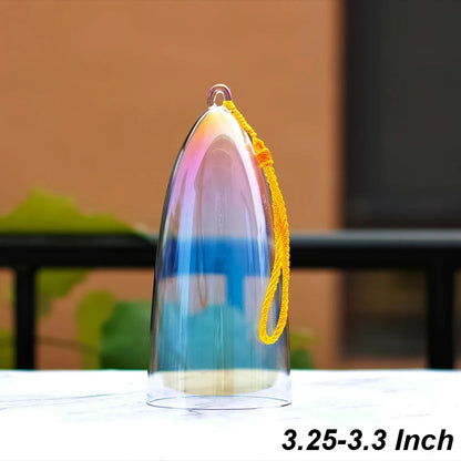 Fay segne farbenfrohe Kristall Gesangsschüssel für Yoga, Meditation & Soundheilung - 7 Noten C bis B - Clear Quartz Bell Instrument