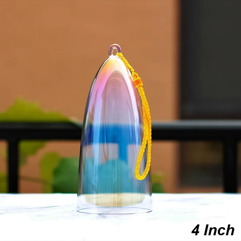Fay segne farbenfrohe Kristall Gesangsschüssel für Yoga, Meditation & Soundheilung - 7 Noten C bis B - Clear Quartz Bell Instrument