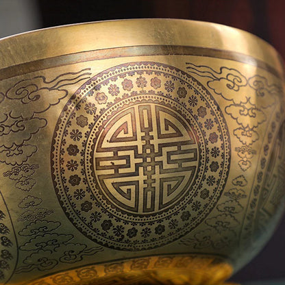 Fay Bless Handmade Tibetan Singing Bowl – Copper Sound Healing Bowl from Nepal for Meditation, Mindfulness & Spiritual Practice