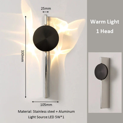 Artistic Corrugated Wall Lamp - LED Living Room Background Light for Home Porch & Corridor Wall Sconce Creative Lighting