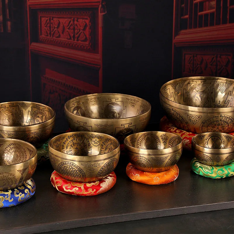 Fay Bless Handmade Tibetan Singing Bowl – Copper Sound Healing Bowl from Nepal for Meditation, Mindfulness & Spiritual Practice