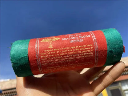Fay bendiga Nepal Incienso tibetano de tubo corto - 30 palos con soporte | Aroma natural y duradero para la meditación y la relajación