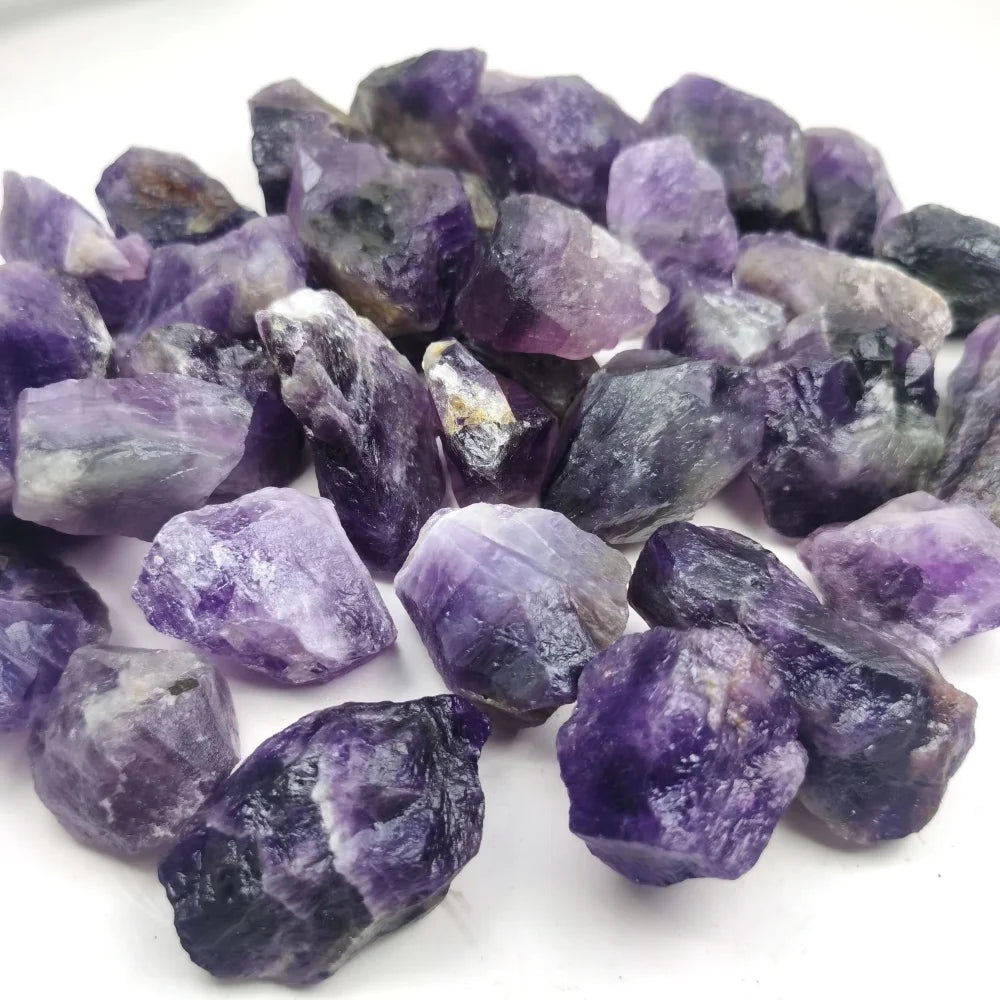 Natural Amethyst Raw Energy Gemstone - Healing Crystal Mineral for Reiki, Chakra Balancing & Aromatherapy