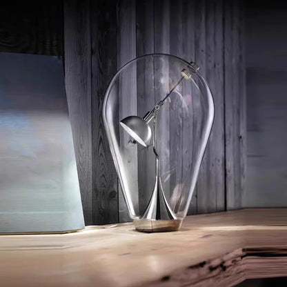 Nordic Modern Bedside Decorative Glass Table Lamp Simple and High-end Touch Switch Bedroom Desk Artistic and Creative LED Light
