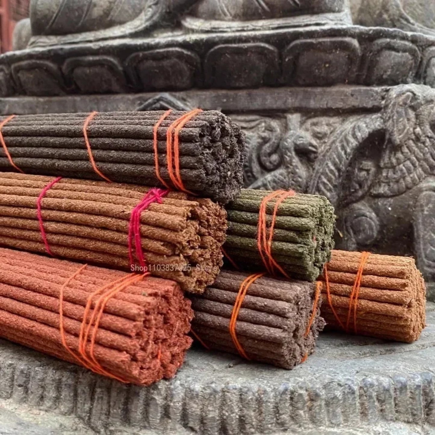 Fay bendiga nepal puro tibetano tibetano palos de incienso - palos de joss tradicionales para la meditación y relajación