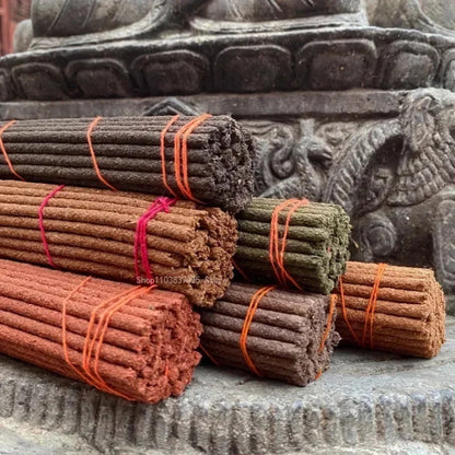 Fay bendiga nepal puro tibetano tibetano palos de incienso - palos de joss tradicionales para la meditación y relajación