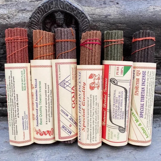 Fay segne nepal reine natürliche tibetische Weihrauchstangen - traditionelle Joss -Sticks für Meditation und Entspannung
