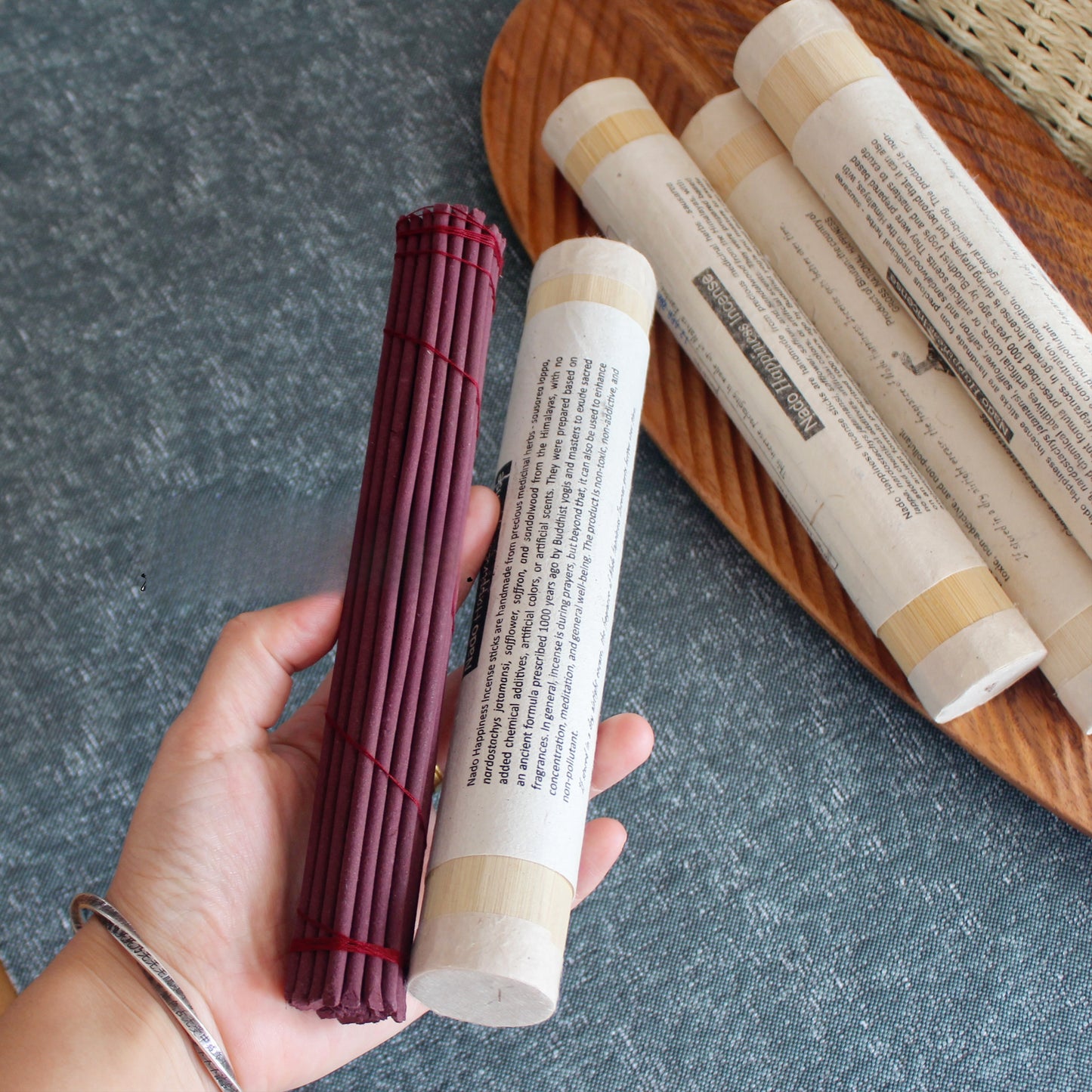 Fay segne Nado Bhutan Weihrauch-A-Grad tibetaner Röhrchen Weihrauch für Meditation, Yoga & Reinigung 1 Pack