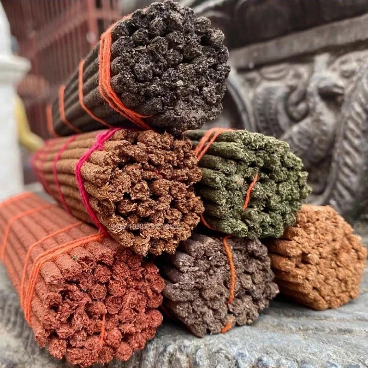 Fay bendiga nepal puro tibetano tibetano palos de incienso - palos de joss tradicionales para la meditación y relajación