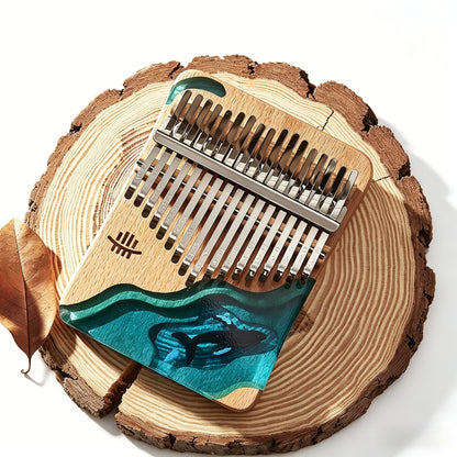 Fay Bless Kalimba Thumb Piano , Portable Mbira Finger Piano, Handcrafted Wood Musical Instrument, Easy to Learn Instrument for Beginners