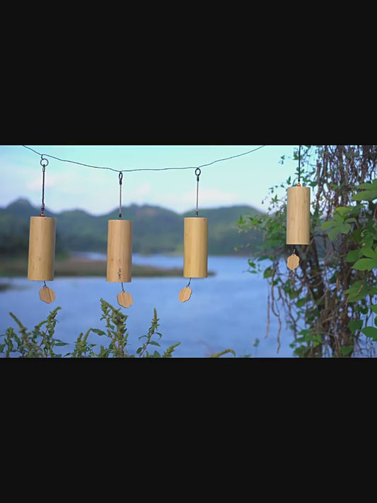 Fay segne Bambus Wind Chimes Windbell Windchime CLAFT BRAUCHEN OUTDOOR Garten Terrasse 8 Stangen Notizen Zen Meditation C f D G Akkord